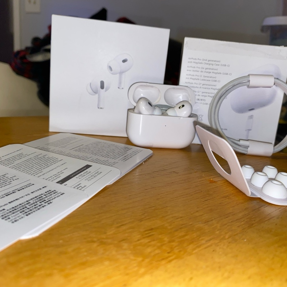 Wireless White Earbuds with Charging Case